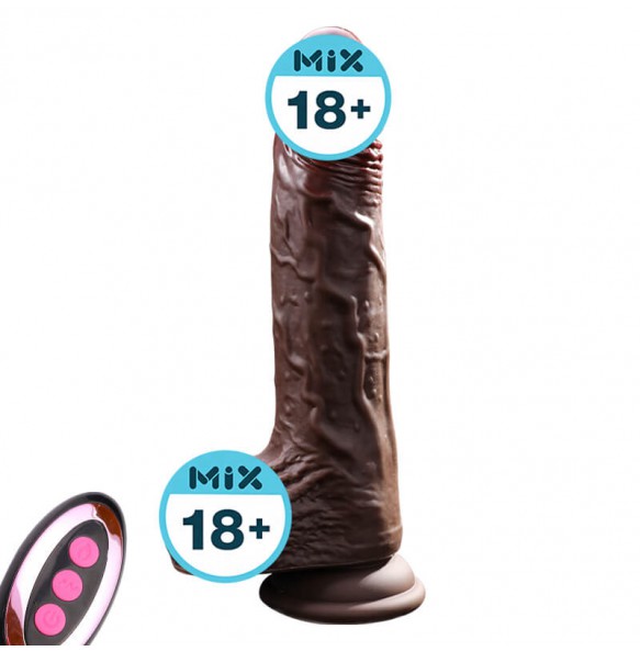 MizzZee - Wireless Thrusting Heated Vibrator Realistic Dildo (Multi-size Available)